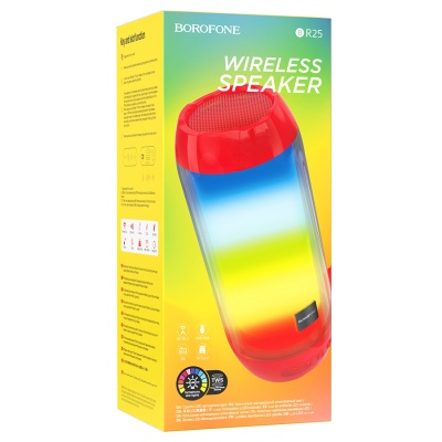 Портативная колонка BOROFONE BR25 Crazy sound, Bluetooth, красный