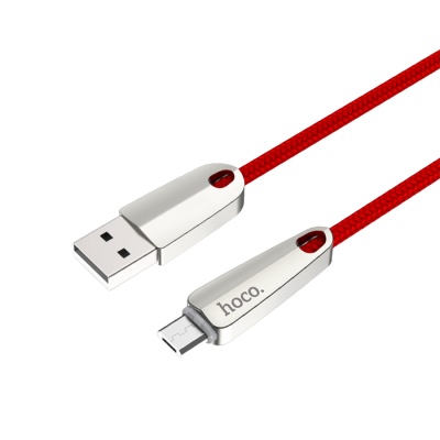 Кабель USB HOCO U35 Space shuttle USB - MicroUSB, 2.4А, 1.2 м, красный