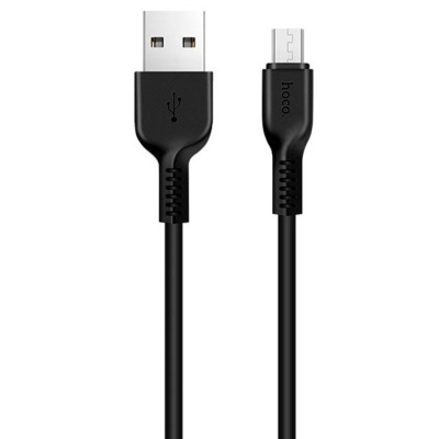 Кабель USB HOCO X20 Flash USB - MicroUSB, 2.4А, 1 м, черный