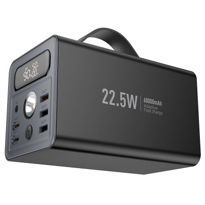 Портативный аккумулятор HOCO J138 Distant, 22.5W, 60000 мА⋅ч, черный