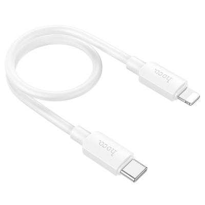 Кабель USB-C HOCO X96 Hyper Type-C - Lightning, 20W, 25 см, белый