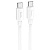 Кабель USB-C HOCO X96 Hyper Type-C - Type-C, 3A, 60W, 1 м, белый