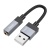 Переходник/Адаптер HOCO UPA32D Clever USB (m) - Jack 3,5 (f), 15 см, черный