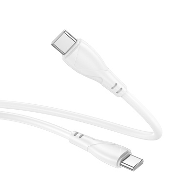 Кабель USB-C BOROFONE BX121 Energy Type-C - Type-C, 3A, 60W, 1 м, белый