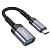Переходник/Адаптер HOCO UA24 Type-C (m) - USB (f), 16.5 см, серый металлик