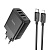 Сетевое зарядное устройство HOCO C127A Intelligent 3xUSB + 1xUSB-C с Кабелем Type-C - Lightning, 45W, черный
