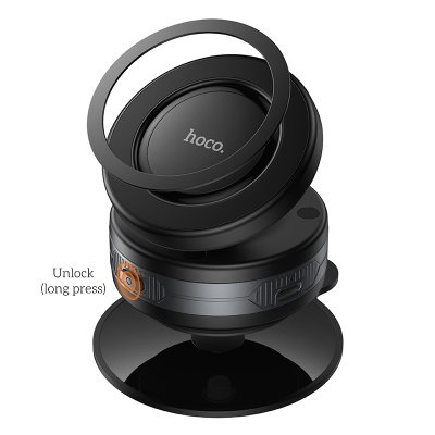 Автомобильный держатель HOCO H87 Dragon, магнитный, универсальный, черный+серый металлик