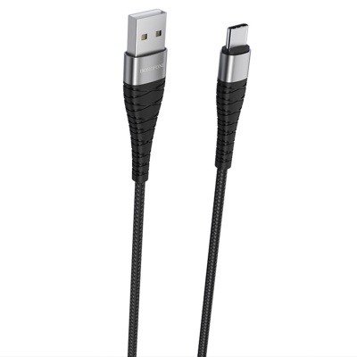 Кабель USB BOROFONE BX32 Munificent USB - Type-C, 3A, 1 м, черный