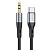 Аудиокабель HOCO UPA22 AUX Jack 3,5 (m) - Type-C (m), 1 м, черный