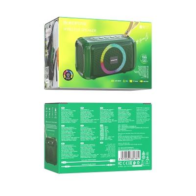 Портативная колонка BOROFONE BR17 Cool, Bluetooth 5.1, зеленый