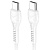Кабель USB-C HOCO X37 Cool Type-C - Type-C, 3A, 60W, 1 м, белый