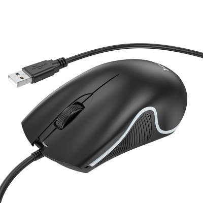 Мышь проводная HOCO GM19 Enjoy, USB, черный