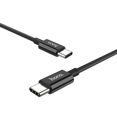 Кабель USB-C HOCO X23 Skilled Type-C - Type-C, 3A, 1 м, черный