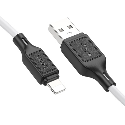 Кабель USB HOCO X90 Cool USB - Lightning, 2.4А, 1 м, белый