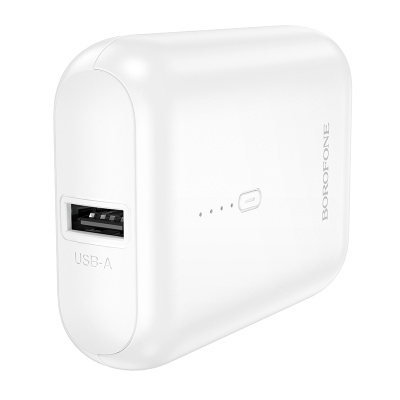 Портативный аккумулятор BOROFONE BJ81 Astute, 5000 мА⋅ч, белый