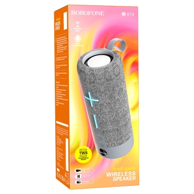 Портативная колонка BOROFONE BR19 Euphony, Bluetooth, серый