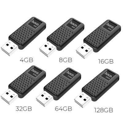 USB флеш-накопитель HOCO UD6, USB 2.0, 64GB, матовый черный