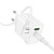 Сетевое зарядное устройство BOROFONE BA83A Flare star 1xUSB + 1xUSB-C с Кабелем Type-C - Lightning, 3A, 20W, белый