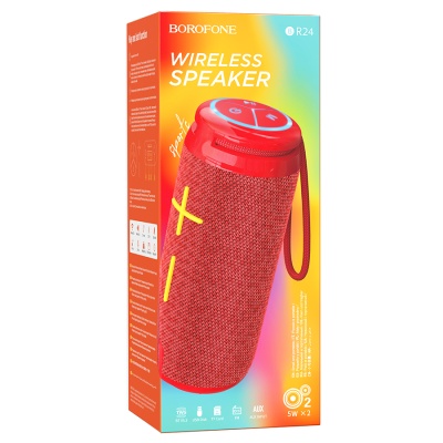 Портативная колонка BOROFONE BR24 Fashion, Bluetooth, красный
