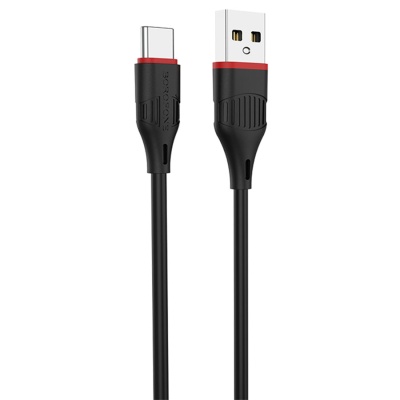 Кабель USB BOROFONE BX17 Enjoy USB - Type-C, 2А, 1 м, черный