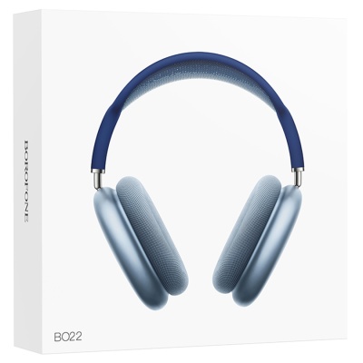 Беспроводные наушники накладные BOROFONE BO22 Elegant, Bluetooth, синий