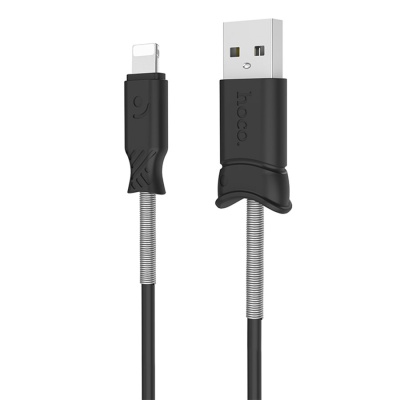 Кабель USB HOCO X24 Pisces USB - Lightning, 2.4А, 1 м, черный