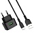 Сетевое зарядное устройство HOCO C70A 1xUSB с Кабелем USB - Type-C, 3A, 18W, черный
