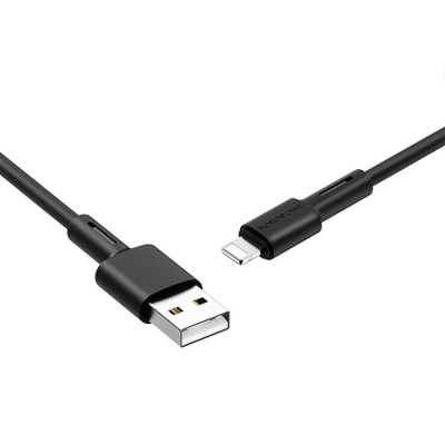 Кабель USB BOROFONE BX31 Silicone USB - Lightning, 5A, 1 м, черный
