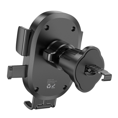 Автомобильный держатель HOCO H18 Mighty, зажимной, на воздуховод, черный