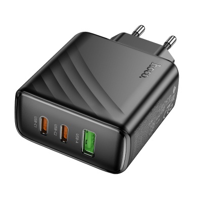 Сетевое зарядное устройство HOCO CS26A Article 1xUSB + 2xUSB-C, 3A, 45W, черный