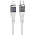 Кабель USB-C HOCO U115 Transparent Type-C - Lightning, 20W, 1.2 м, серый