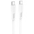 Кабель USB-C BOROFONE BX85 Auspicious Type-C - Type-C, 3A, 60W, 1 м, белый