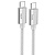 Кабель USB-C HOCO U134 Primero Type-C - Type-C, 3A, 60W, 1.2 м, серый