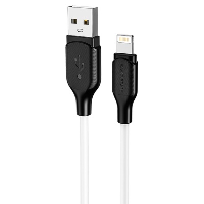 Кабель USB BOROFONE BX42 Encore USB - Lightning, 2.4А, 1 м, белый