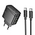 Сетевое зарядное устройство HOCO CS63A Bright 1xUSB + 1xUSB-C с Кабелем Type-C - Type-C, 65W, черный