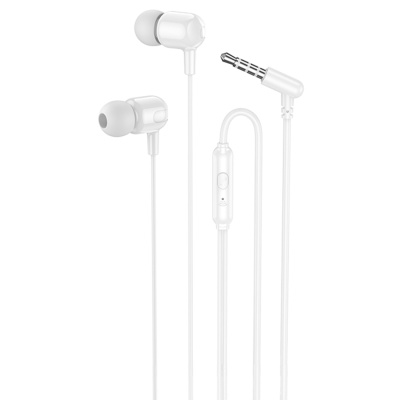 Проводные наушники BOROFONE BM84 Berry, Jack 3.5mm, 1.2 м, белый