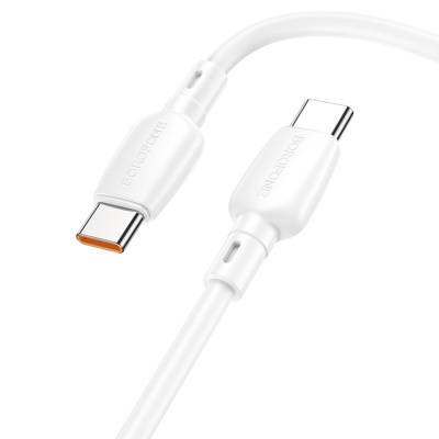 Кабель USB-C BOROFONE BX93 Super power Type-C - Type-C, 3A, 100W, 1 м, белый