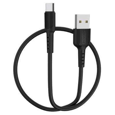Кабель USB BOROFONE BX16 Easy USB - Type-C, 2А, 1 м, черный