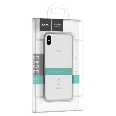 Чехол HOCO TPU Light Series для iPhone XS Max, темно-прозрачный