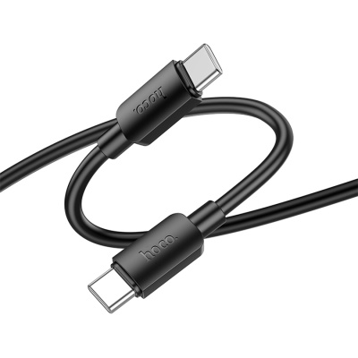 Кабель USB-C HOCO X96 Hyper Type-C - Type-C, 3A, 60W, 1 м, черный