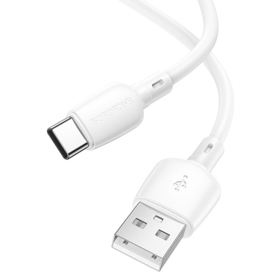 Кабель USB BOROFONE BX93 Super power USB - Type-C, 3A, 27W, 1 м, белый
