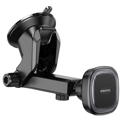 Автомобильный держатель BOROFONE BH97 NT Ice, магнитный, на приборная панель/лобовое стекло, черный+серый