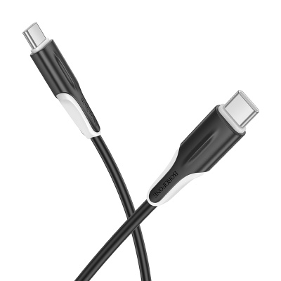 Кабель USB-C BOROFONE BX119 New Type-C - Type-C, 3A, 60W, 1 м, черный