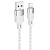 Кабель USB HOCO X99 Crystal junction USB - Lightning, 2.4А, 1 м, серый