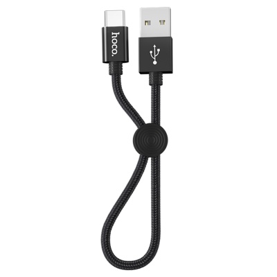 Кабель USB HOCO X35 Premium USB - Type-C, 3A, 25 см, черный