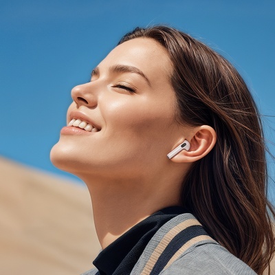 Беспроводные наушники TWS BOROFONE BW85 Smart, Bluetooth 5.4, белый