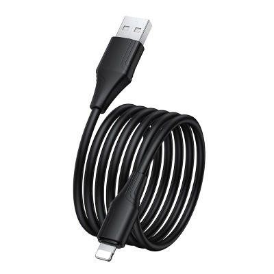Кабель USB HOCO X124 Bien USB - Lightning, 2.4А, 1 м, черный