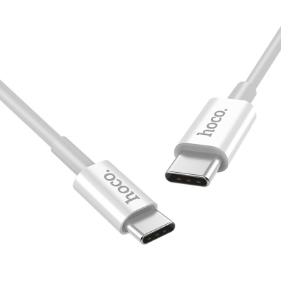 Кабель USB-C HOCO X23 Skilled Type-C - Type-C, 3A, 1 м, белый