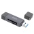 Переходник/Адаптер HOCO HB45 Spirit 2 в 1 USB3.0 (m) / Type-C (m) - TF/SD, черный