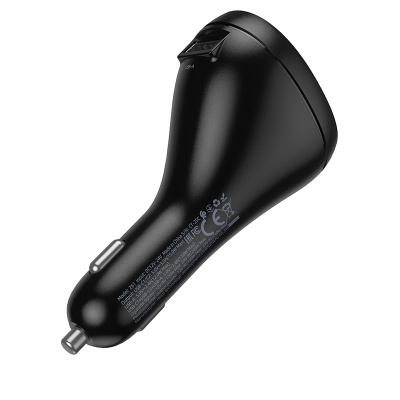 Автомобильное зарядное устройство HOCO Z61 Correct, 1xUSB + 2xUSB-C + 1 прикуриватель, 3.4A, 17W, черный